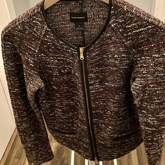 Club Monaco Jackets Coats Club Monaco Knit Cropped Blazer